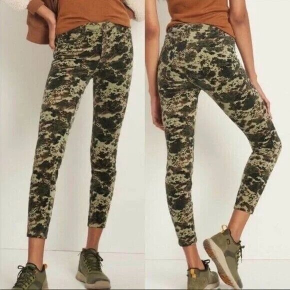 Anthropologie Pilcro High Rise Button Fly Skinny Corduroy Pants Size 28 EUC - Picture 2 of 11